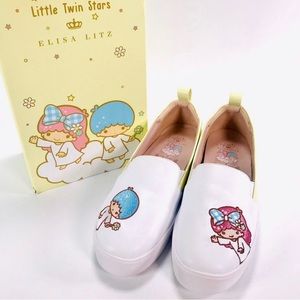 New Sanrio Little Twin Stars Slip On Sneaker Shoes size 37